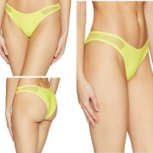 L*Space Stevie Bikini Bottom Yellow L - Picture 2 of 8